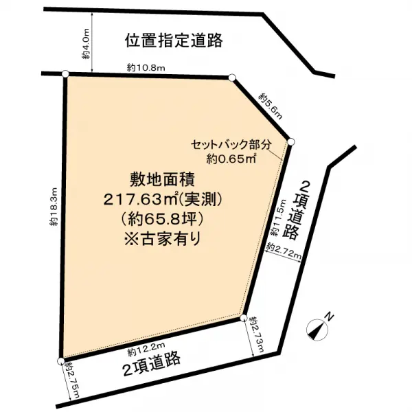東村山市野口町3丁目　土地（古家あり）