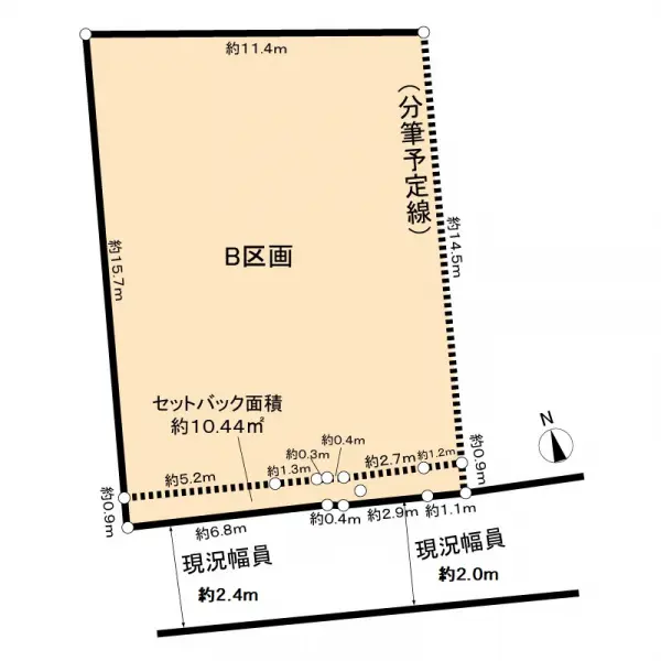 名古屋市中川区江松４丁目土地（Ｂ区画）