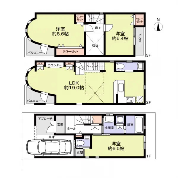 京都市中京区大宮通御池下る三坊大宮町中古戸建