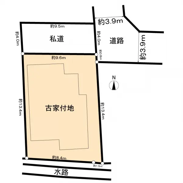 堺市東区引野町２丁　古家付土地