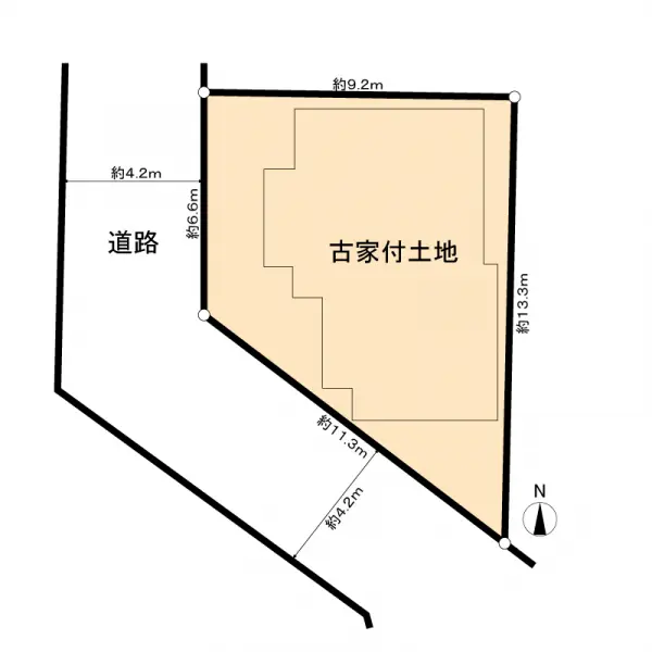 堺市東区菩提町４丁　古家付土地