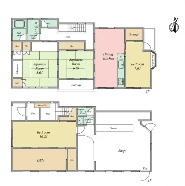 平塚市平塚２丁目中古戸建（店舗居宅）