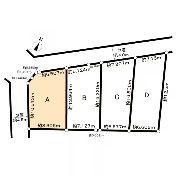 さいたま市北区奈良町土地　A区画