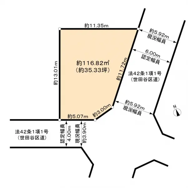 世田谷区下馬四丁目土地