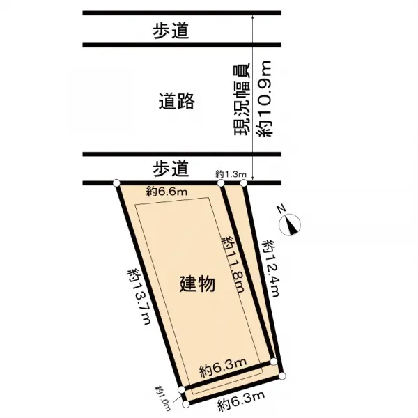 蕨市塚越７丁目土地