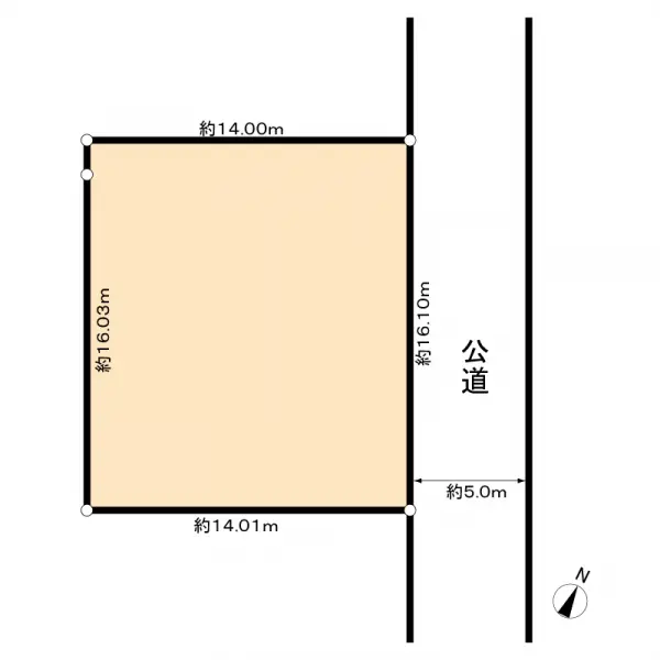 柏市松ケ崎　土地