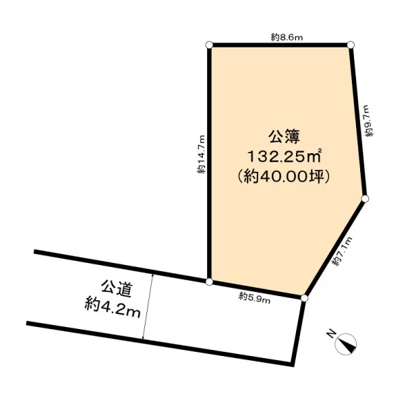 柏市花野井　土地