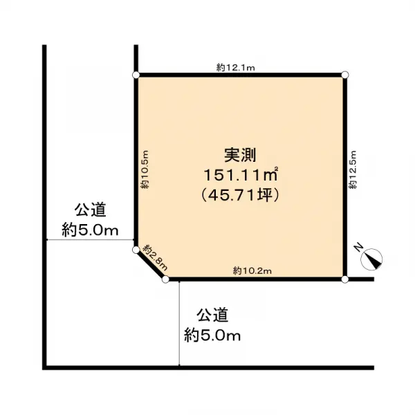 柏市戸張　土地