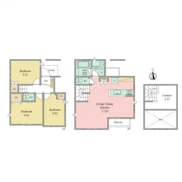 杉並区上井草１丁目土地　A号地