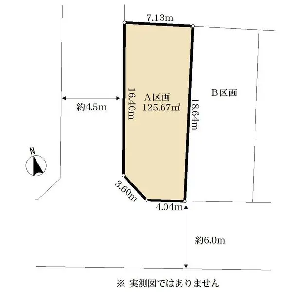 川崎市高津区久地1丁目 建築条件無し売地 A区画