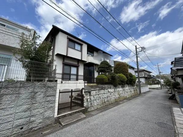 南側前面道路から撮影