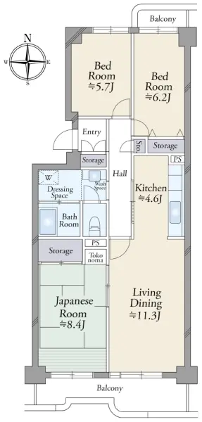東砂三丁目ハイツ６号棟