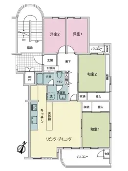 港北ニュータウンかしの木台ハイツ５号棟