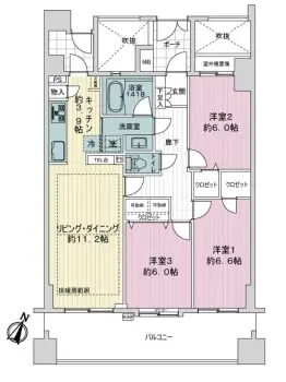 レクセルマンション谷塚第３