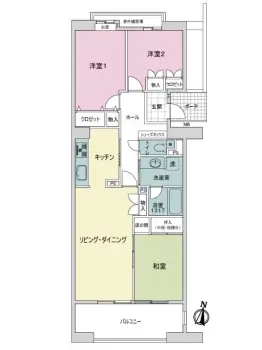 レークヒルズ野多目１番館Ｂ