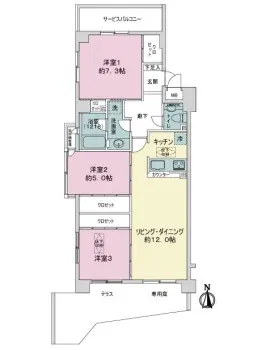 ダイアパレスリバ－サイド府中是政