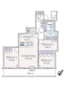 リヴァリエＢ棟