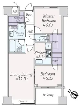 ＴＨＥパームス月島ルナガーデン