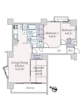 朝日ツイン目黒Ｂ棟