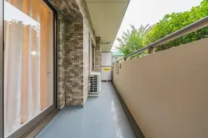 南西向きのバルコニー