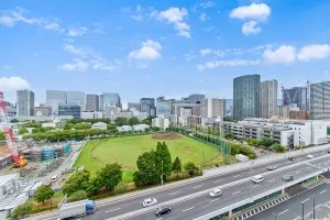 西側バルコニーから北西方向を撮影