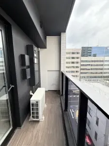 西向きのバルコニー