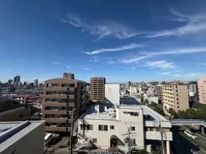 北側バルコニーからの眺望(眺望は永続的に保証されるものではありません)
