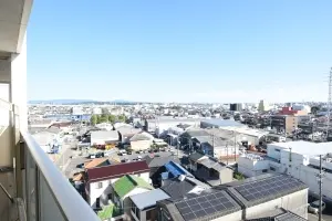 住戸南バルコニーからの眺望