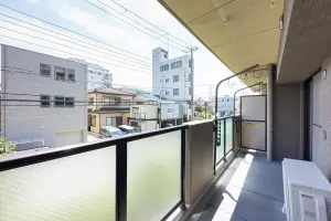 南向きのバルコニー