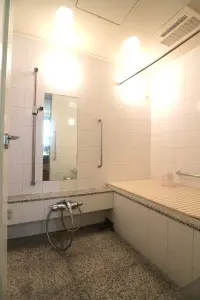 1620サイズの浴室は換気乾燥機付きで雨の日の洗濯物も安心