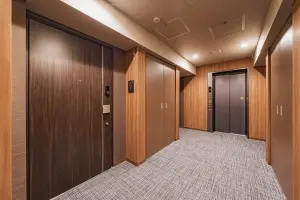 内廊下設計で外部からの視線が気になりません。