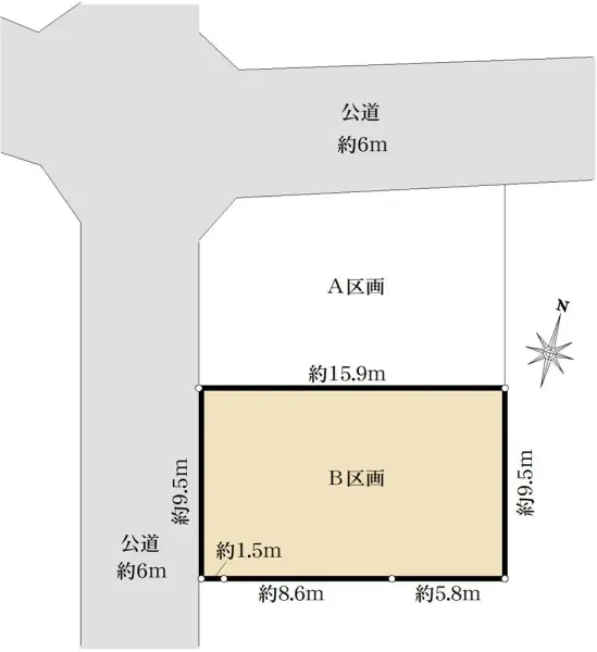 熊谷市久下2丁目土地　B区画