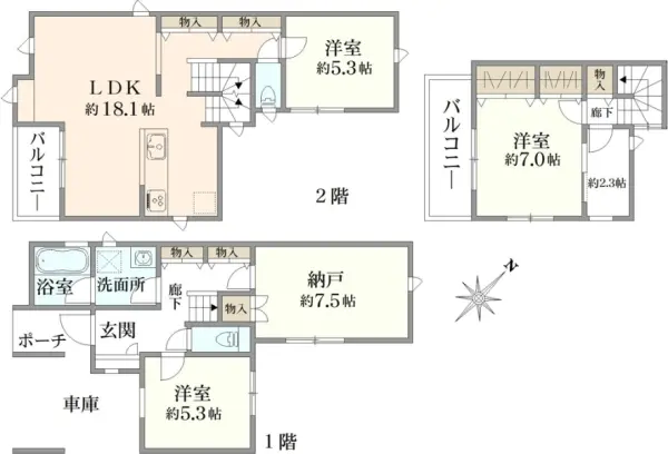 北区上十条1丁目　2号棟