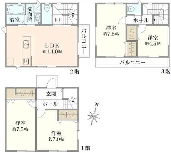 さいたま市浦和区上木崎7丁目　A号棟