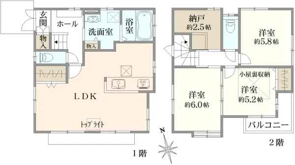 町田市大蔵町　戸建