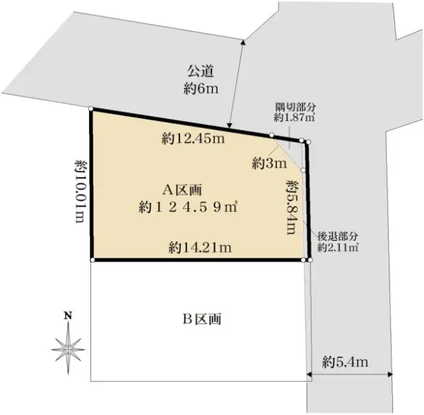 練馬区羽沢2丁目売地　A区画