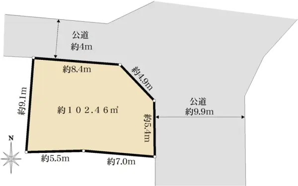 足立区江北七丁目　土地