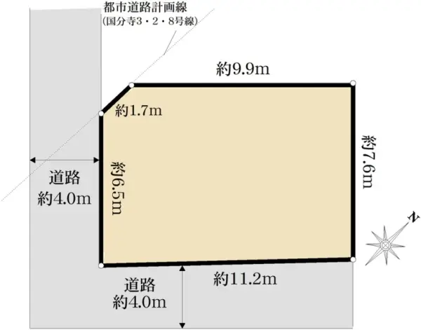 国分寺市戸倉1丁目　建築条件無売地