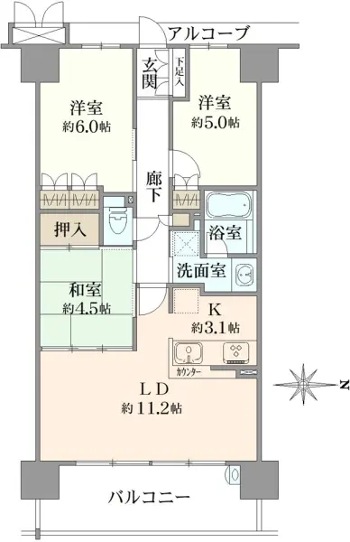 レイシアコート平野長原パークサイトリッジ