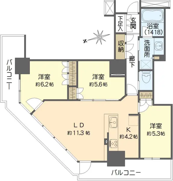 阿波座ライズタワーズ　フラッグ46