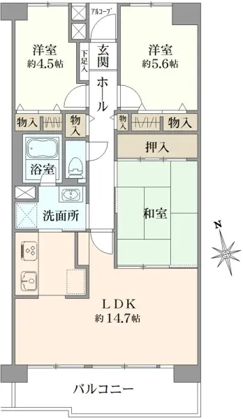 コープ野村府中武蔵野台3号棟