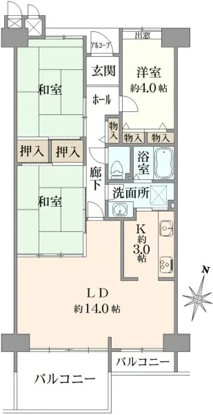 グリーンハイツ車返南2号棟