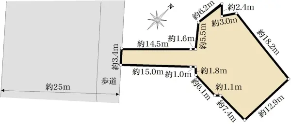 中野区江原町3丁目　売地