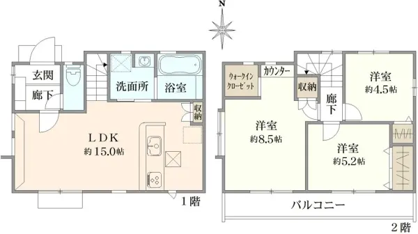 小平市小川町1丁目　新築戸建
