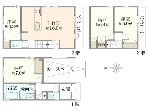国立市西2丁目　新築戸建B号棟