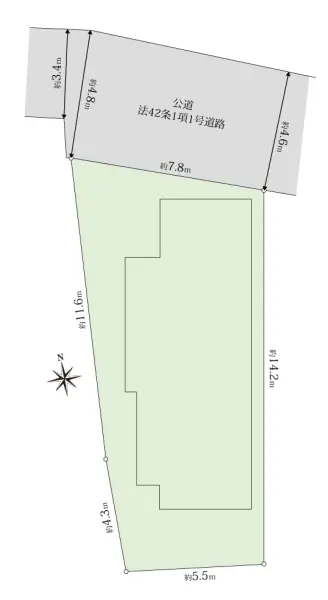 東灘区本山北町5丁目　古屋付き土地