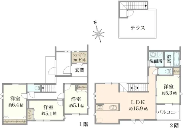 千葉市花見川区作新台2丁目中古戸建