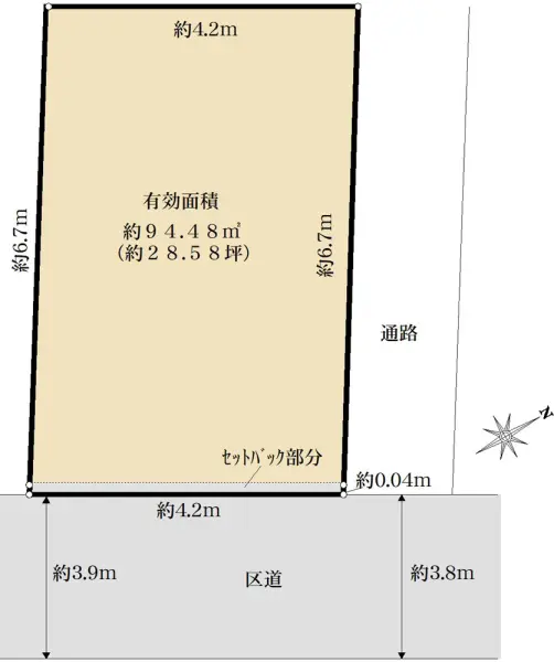 中野区松が丘一丁目　古家付土地