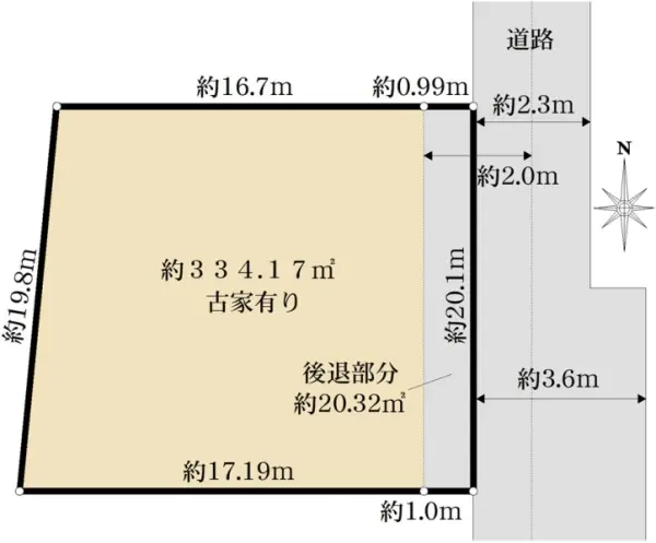 さいたま市見沼区大和田町1丁目　古家付土地