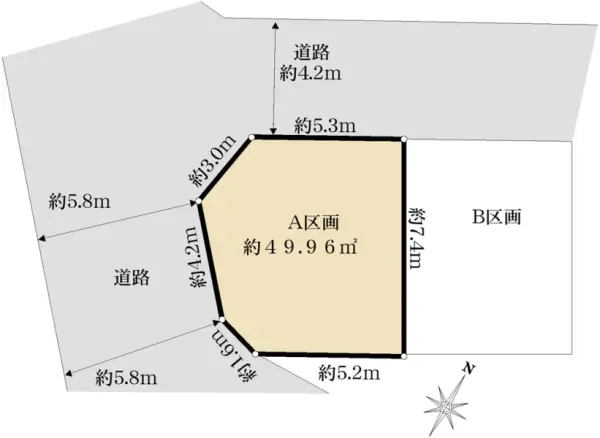 調布市上石原3丁目　売地　A区画